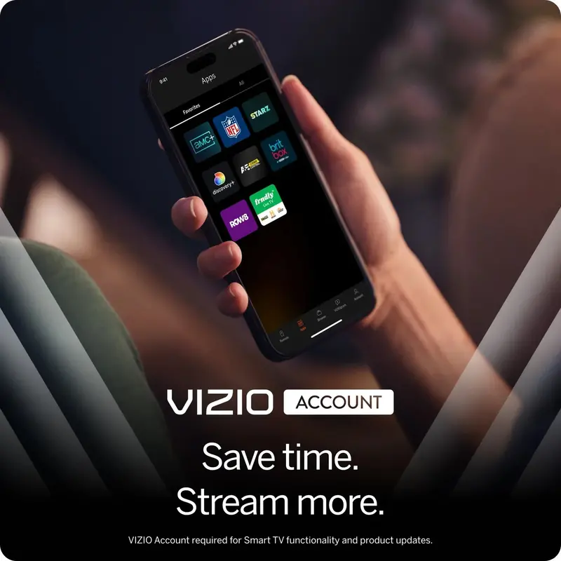 VIZIO V4K50M-08 50-Inch Class 4K LED Smart TV – HDR-Compatible with Built-in Streaming