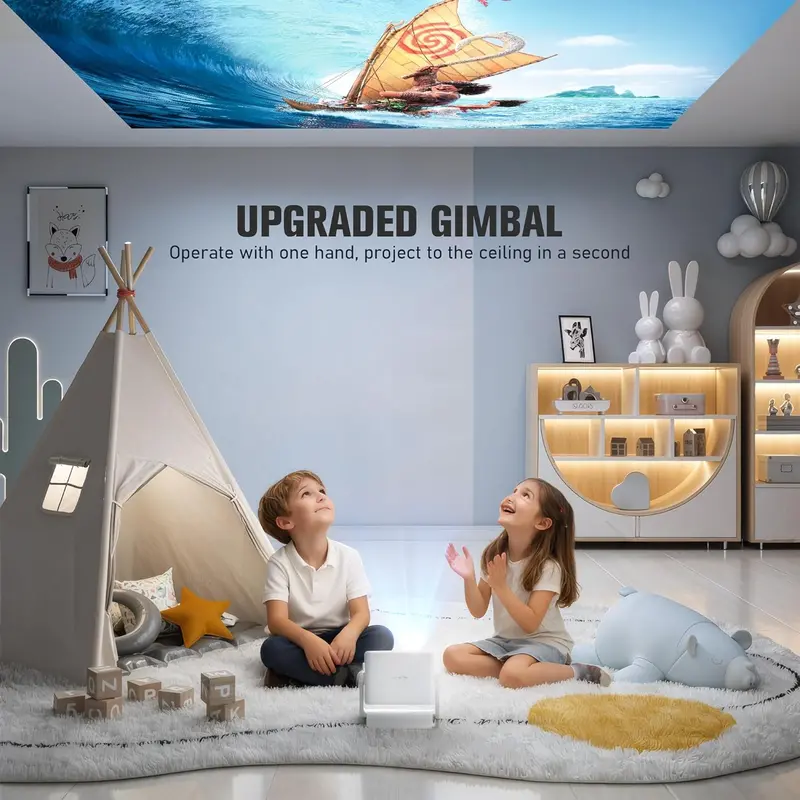 VOPLLS Google TV Certified 4K Smart Projector – 1800 ANSI Lumens, WiFi 6, Bluetooth Support
