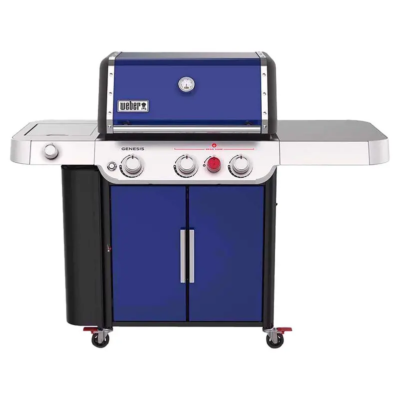 Weber Genesis E-335 Propane Grill – 3-Burner Gas Grill in Deep Ocean Blue with Enhanced Performance Features