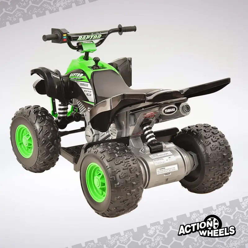 Yamaha Raptor 12V Kids’ Ride-On ATV – Realistic Quad Design, 5 MPH Max Speed, Recommended for Ages 3+